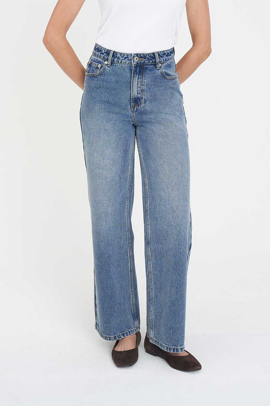 HUFFER STRAIGHT TALKER JEAN - CANYON BLUE - THE VOGUE STORE