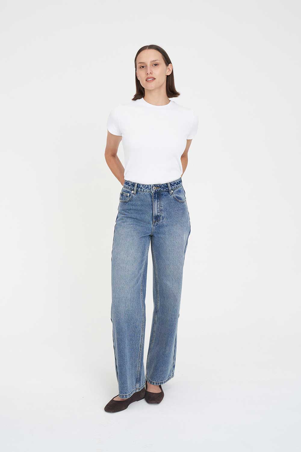 HUFFER STRAIGHT TALKER JEAN - CANYON BLUE - THE VOGUE STORE
