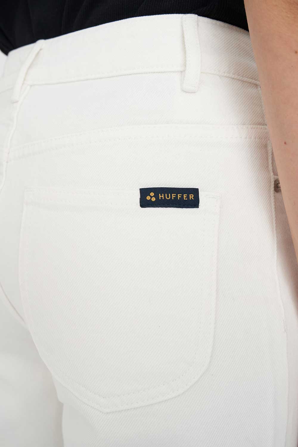 HUFFER STRAIGHT TALKER JEAN - WHITE - THE VOGUE STORE