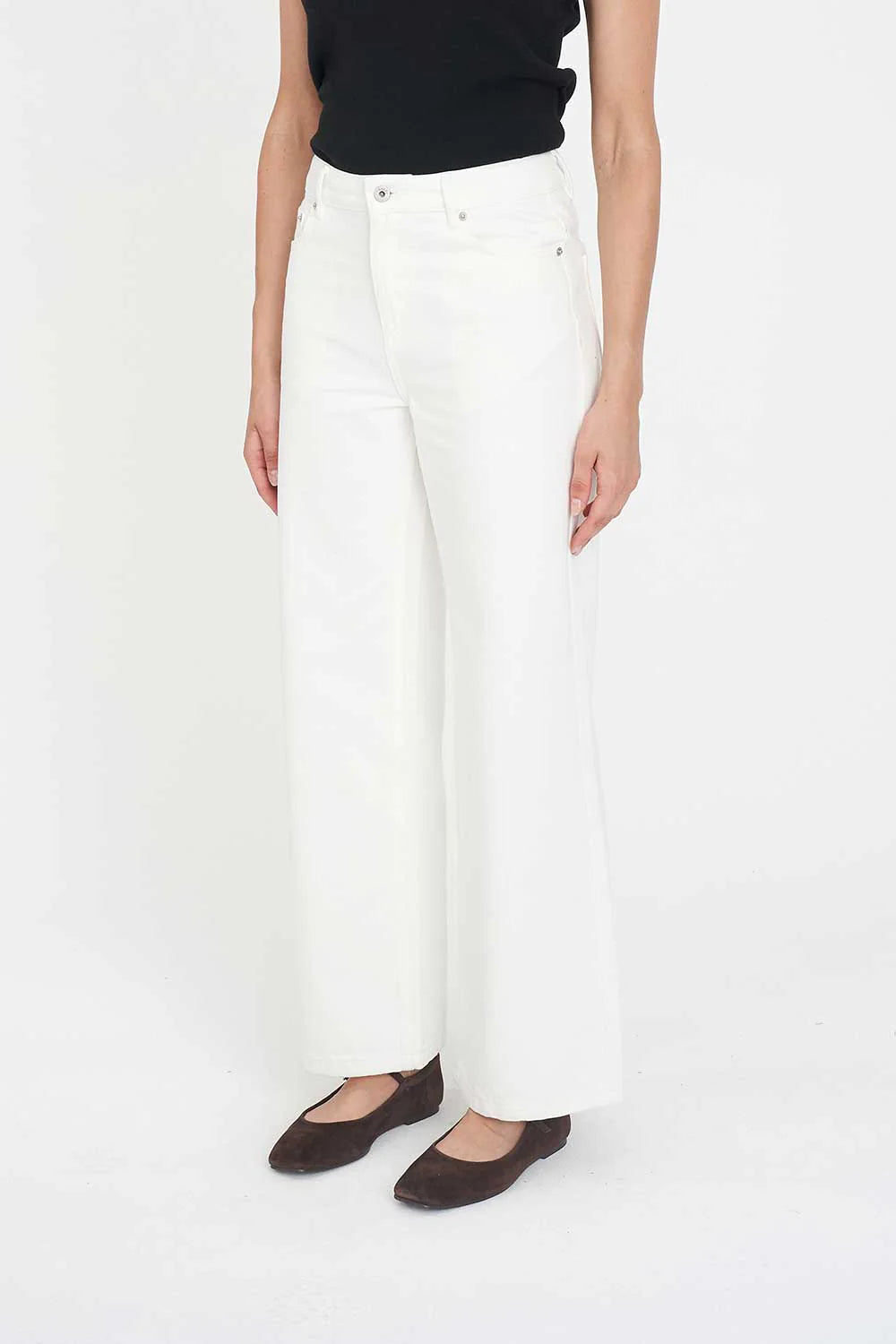 HUFFER STRAIGHT TALKER JEAN - WHITE - THE VOGUE STORE