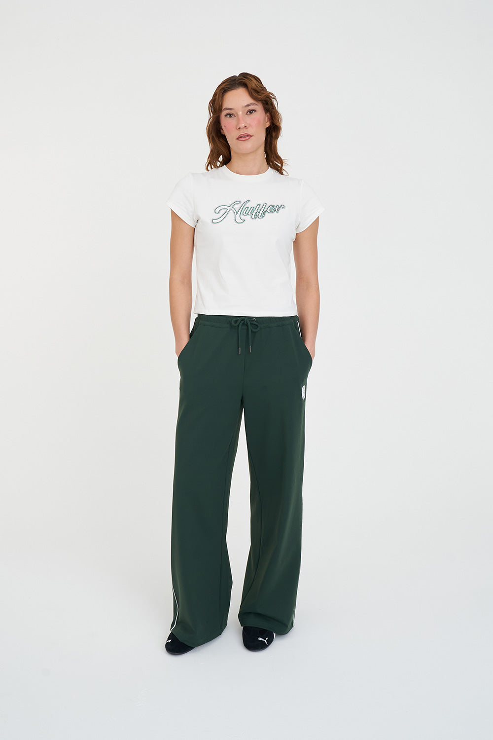 HUFFER HAILEY TRACKPANT - EVERGREEN - THE VOGUE STORE