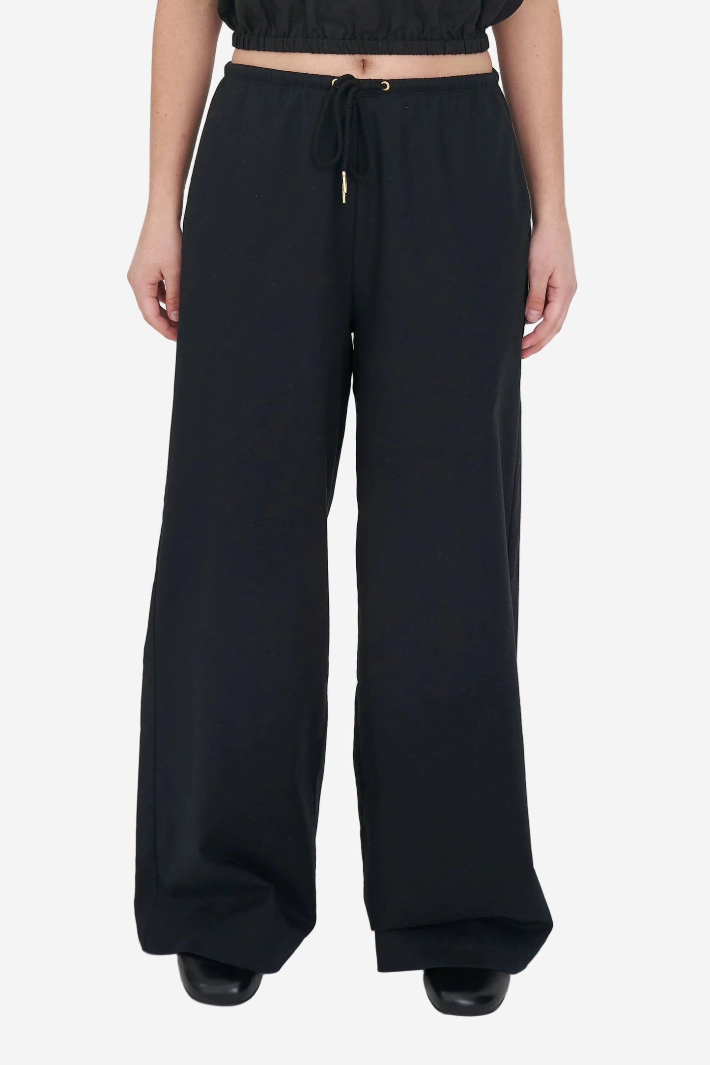HUFFER LIN-IN SABINE PANT - BLACK - THE VOGUE STORE