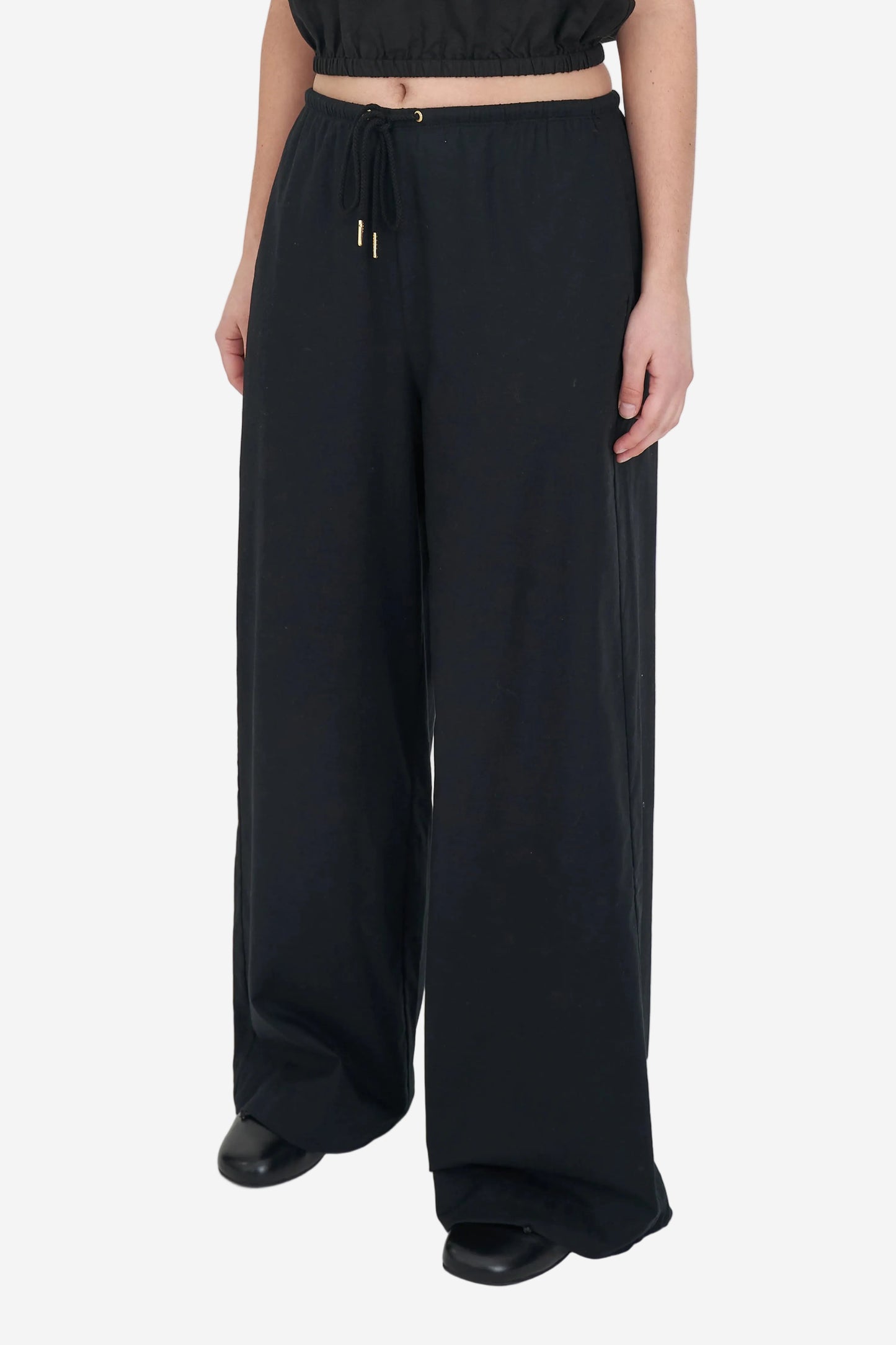 HUFFER LIN-IN SABINE PANT - BLACK - THE VOGUE STORE