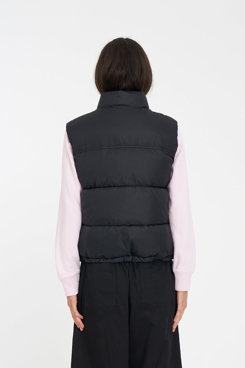HUFFER WOMENS RIDER PUFFER VEST - BLACK - THE VOGUE STORE