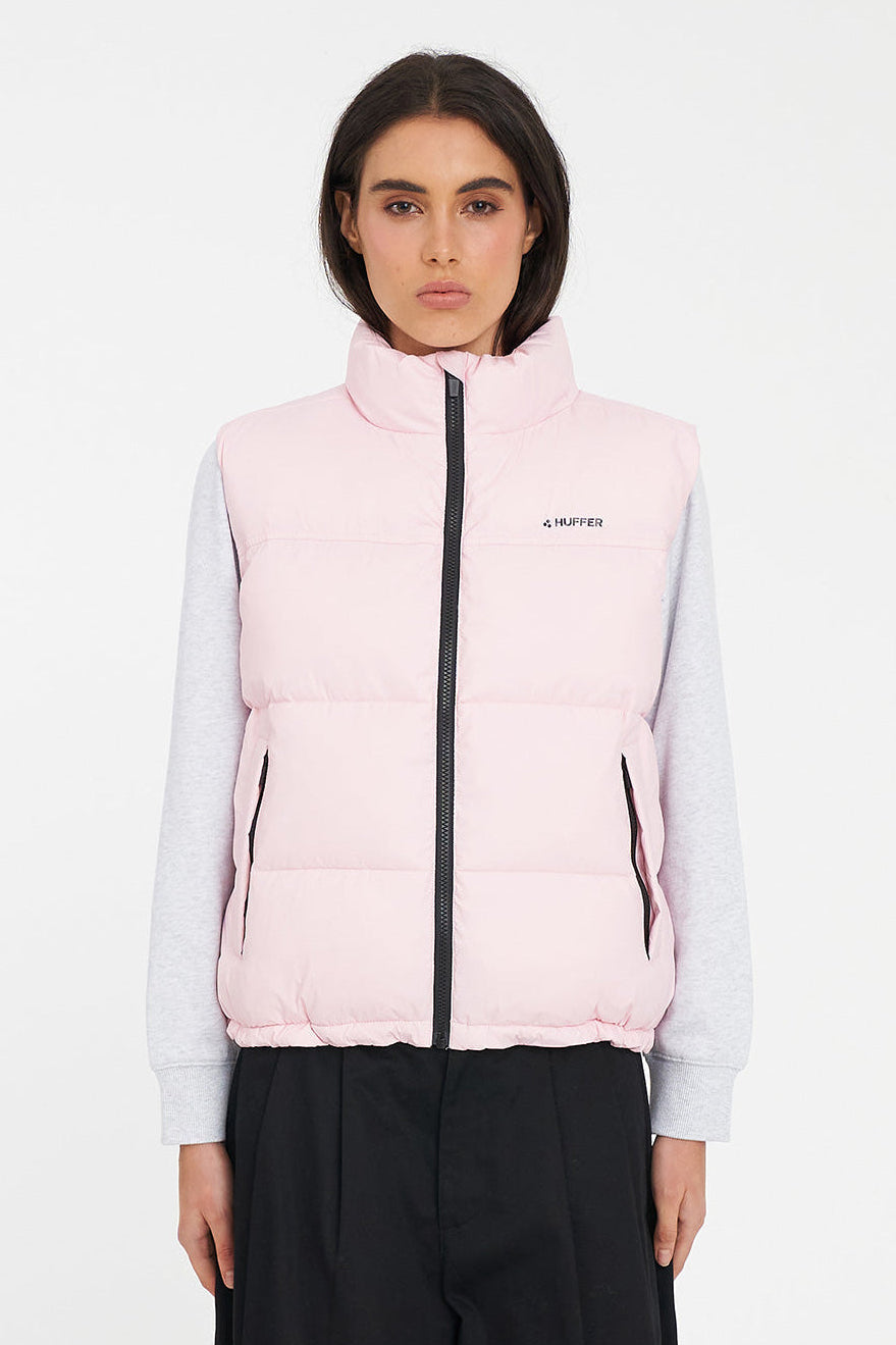 HUFFER WOMENS RIDER PUFFER VEST - PETAL - THE VOGUE STORE