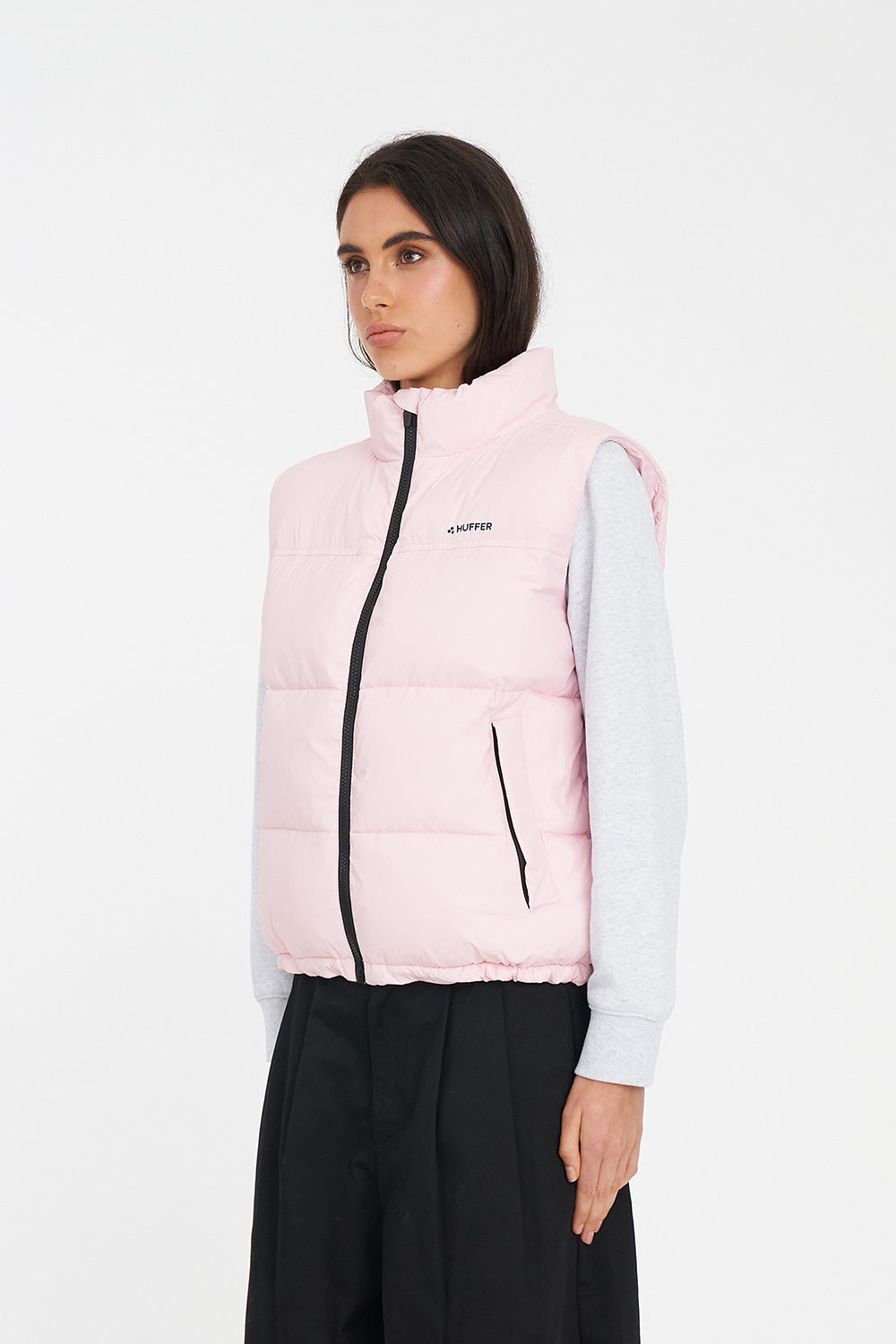 HUFFER WOMENS RIDER PUFFER VEST - PETAL - THE VOGUE STORE