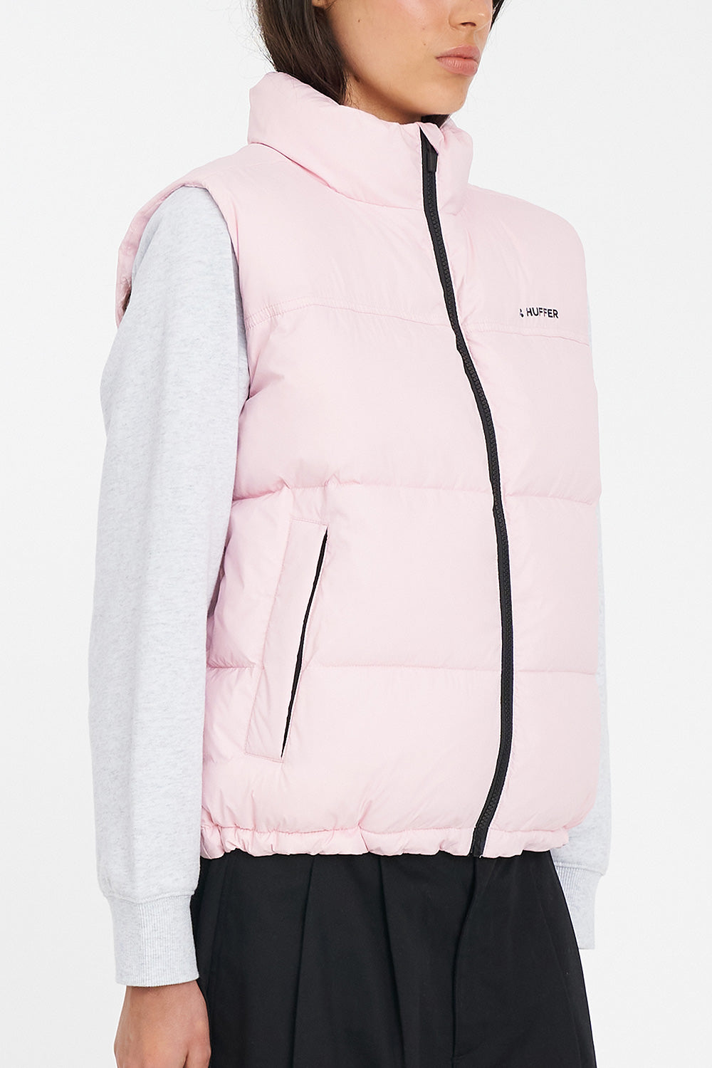 HUFFER WOMENS RIDER PUFFER VEST - PETAL - THE VOGUE STORE