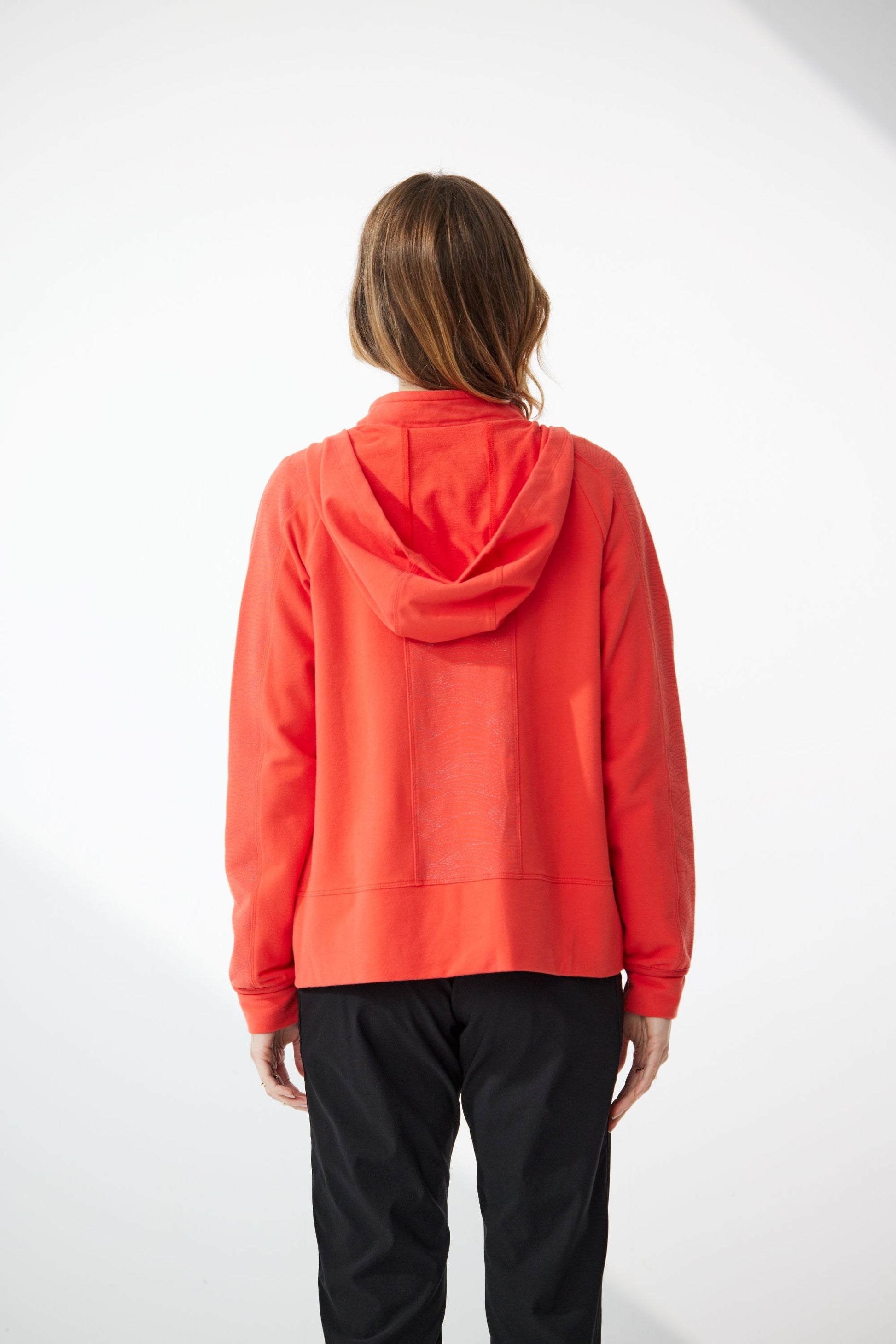 NEWPORT LEGEND ZIP FRONT HOODIE - RUST - THE VOGUE STORE