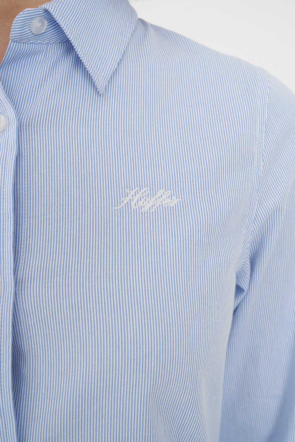 HUFFER CLASSIC OXFORD SHIRT - BLUE STRIPE - THE VOGUE STORE