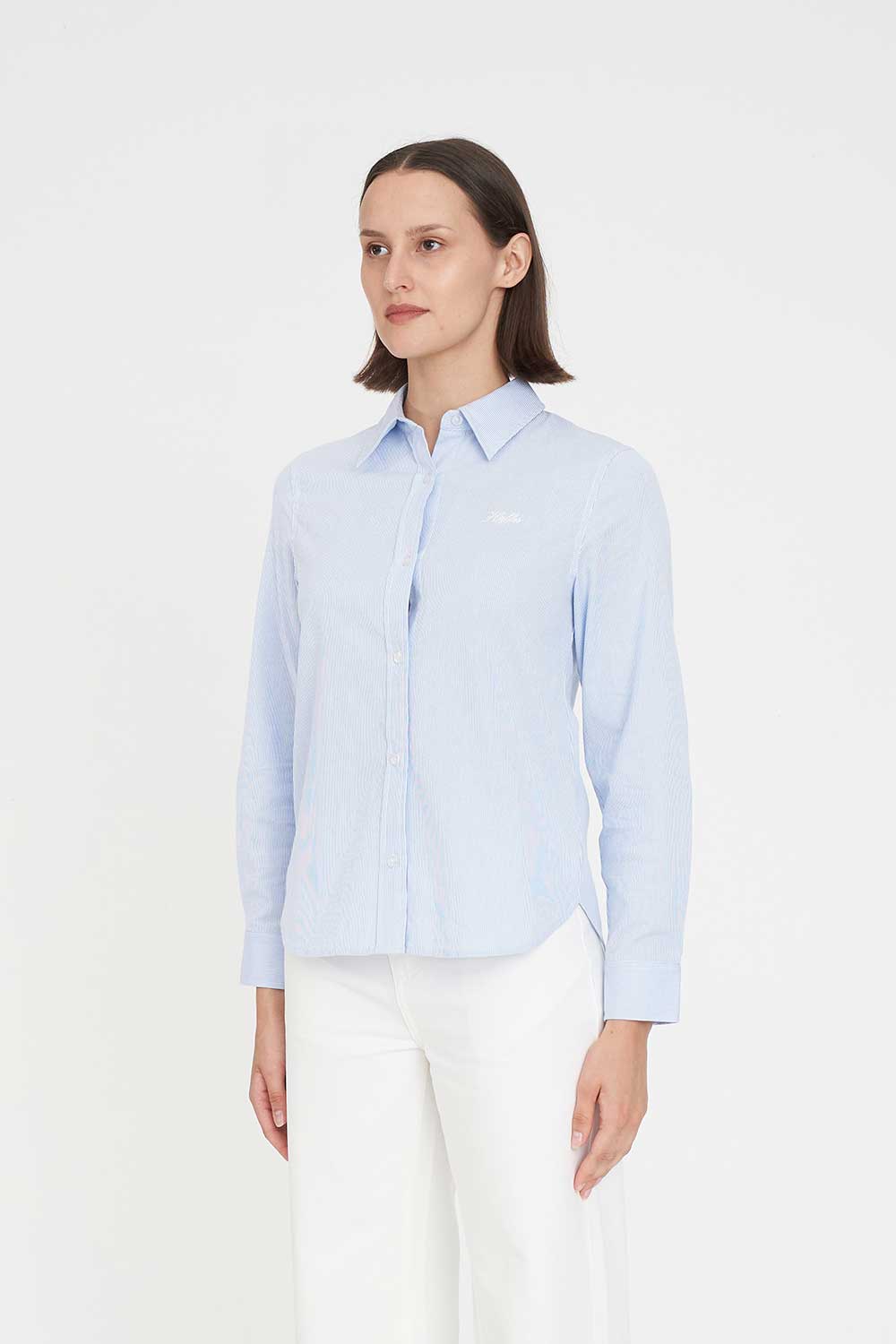 HUFFER CLASSIC OXFORD SHIRT - BLUE STRIPE - THE VOGUE STORE