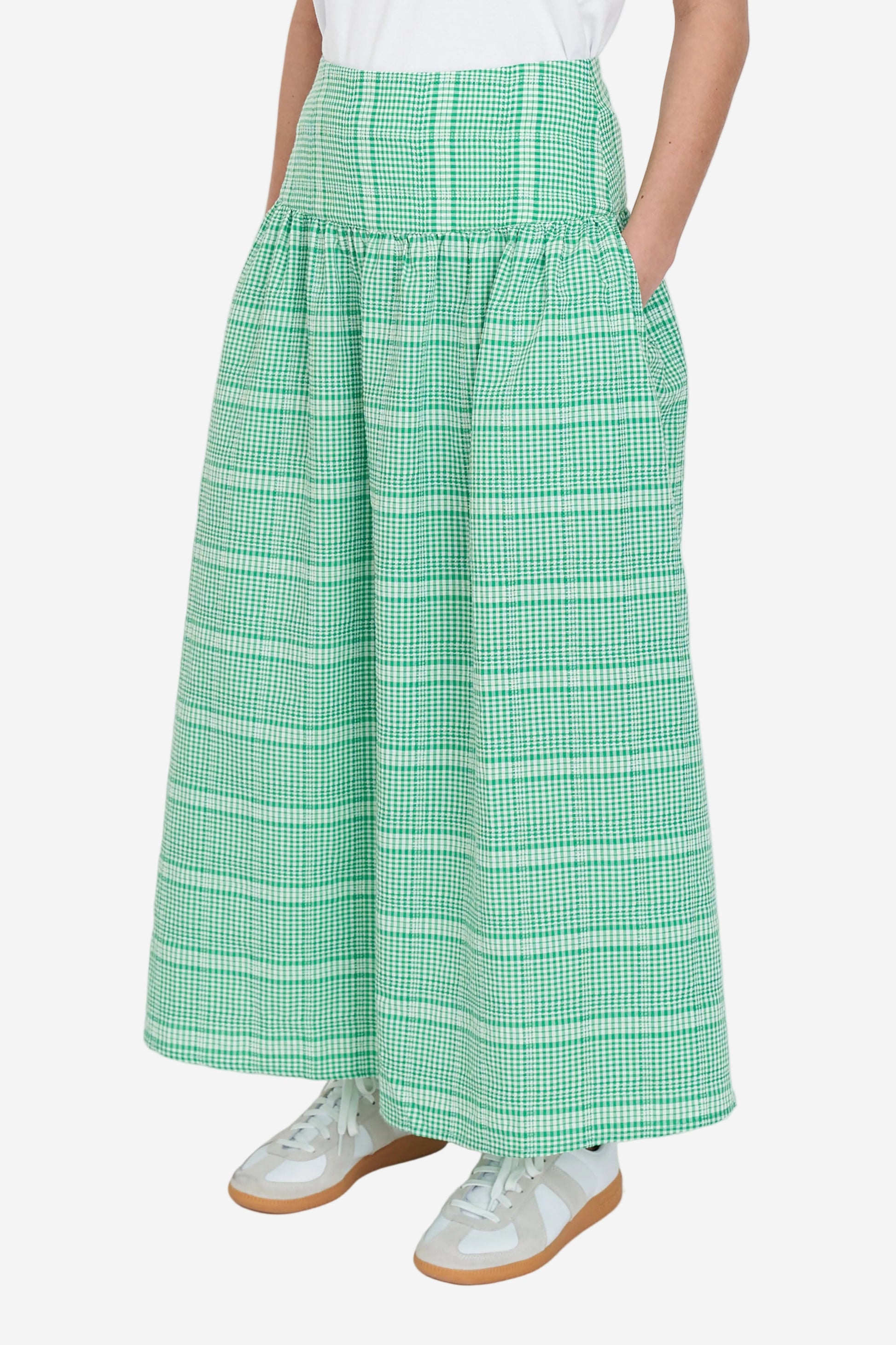 HUFFER ASHTON SKIRT - MEADOW PLAID - THE VOGUE STORE