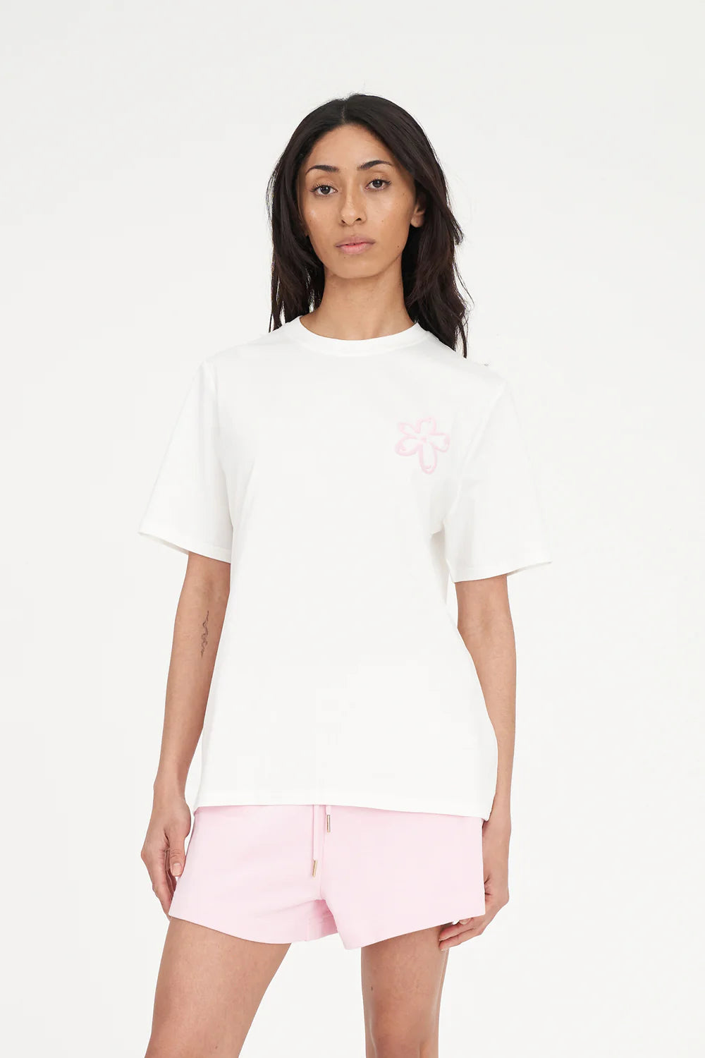 HUFFER CLASSIC TEE 170/DAISY CHAIN - CHALK - THE VOGUE STORE