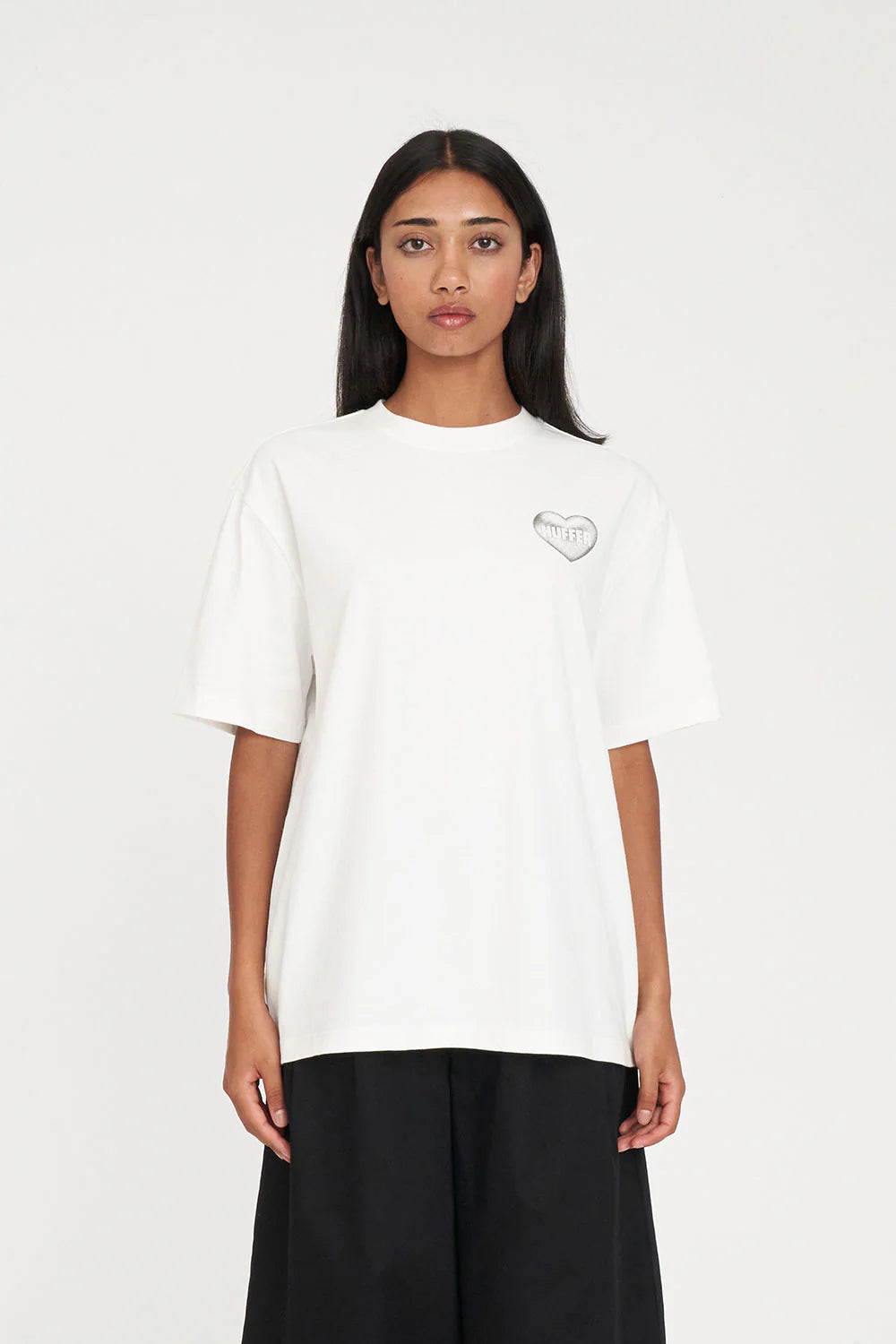 HUFFER RELAX TEE 220/LUSTRE - CHALK - THE VOGUE STORE