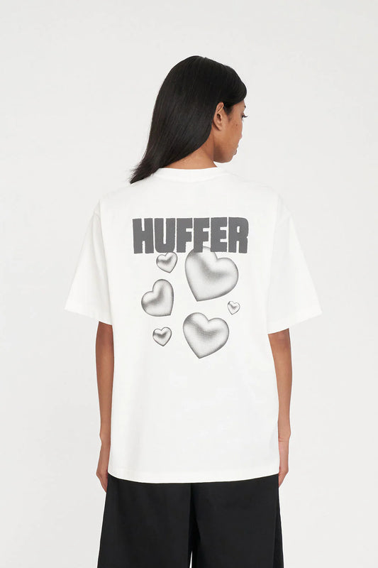 HUFFER RELAX TEE 220/LUSTRE - CHALK - THE VOGUE STORE