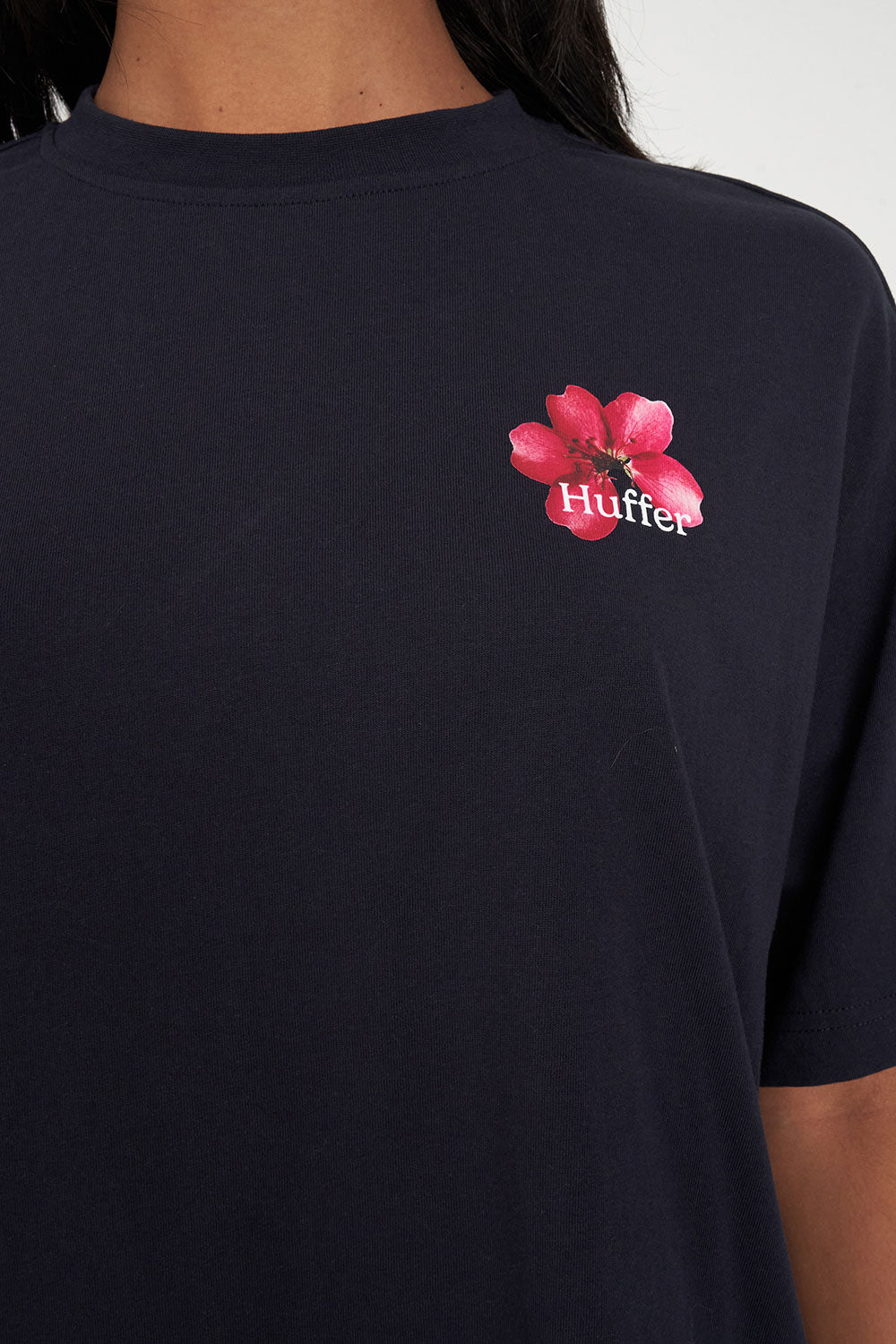 HUFFER RELAX TEE 190/ORCHARD - NAVY - THE VOGUE STORE