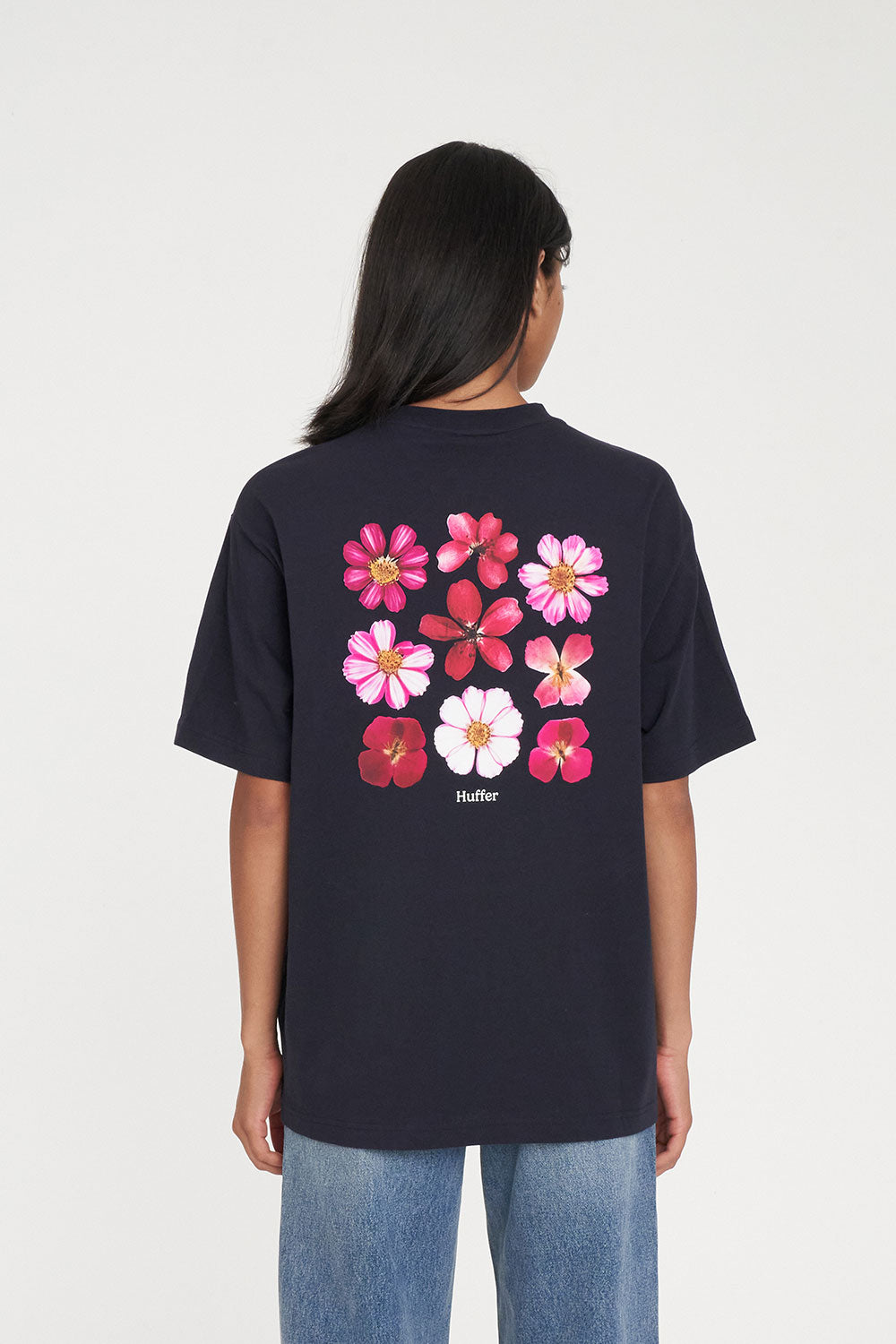 HUFFER RELAX TEE 190/ORCHARD - NAVY - THE VOGUE STORE