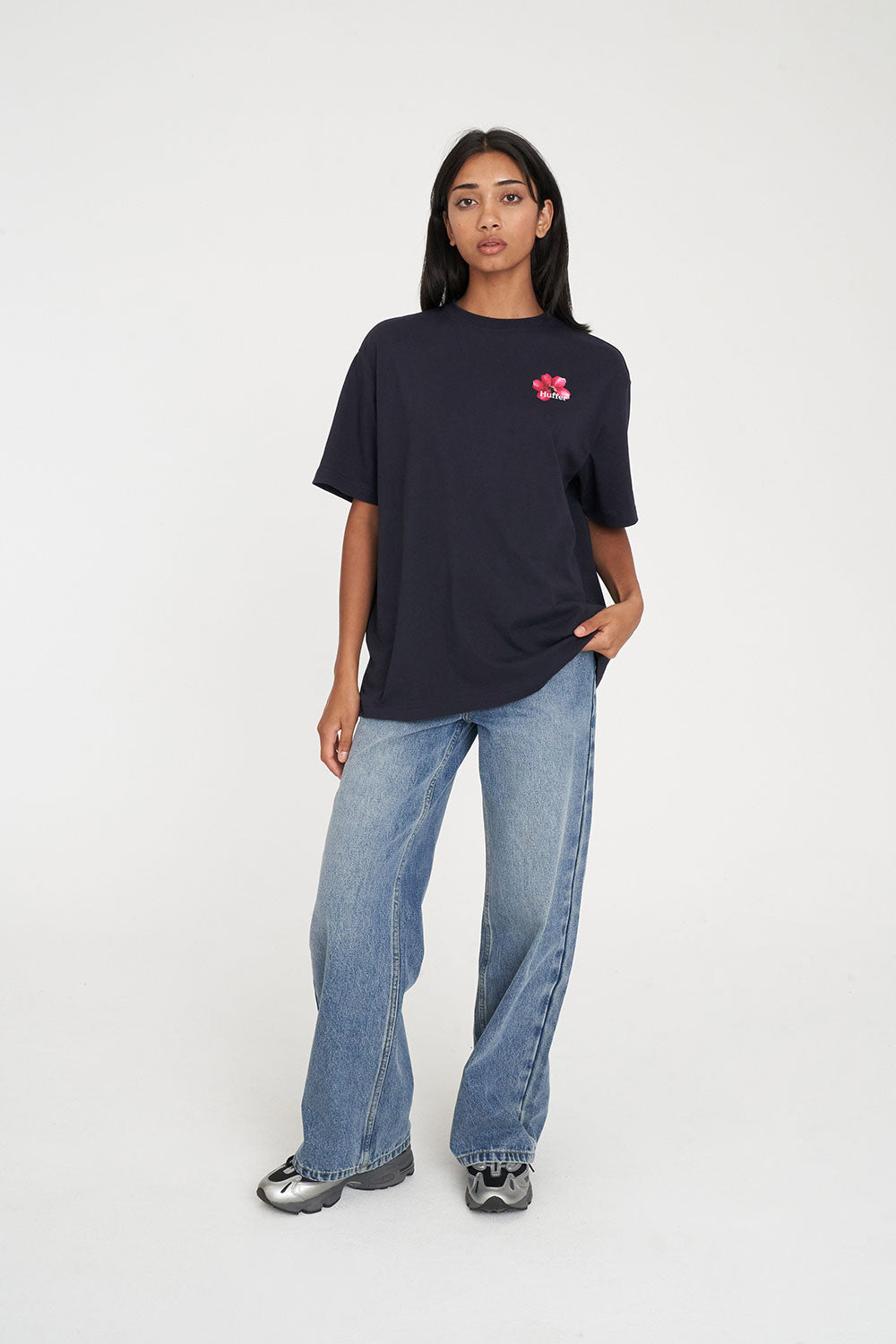 HUFFER RELAX TEE 190/ORCHARD - NAVY - THE VOGUE STORE