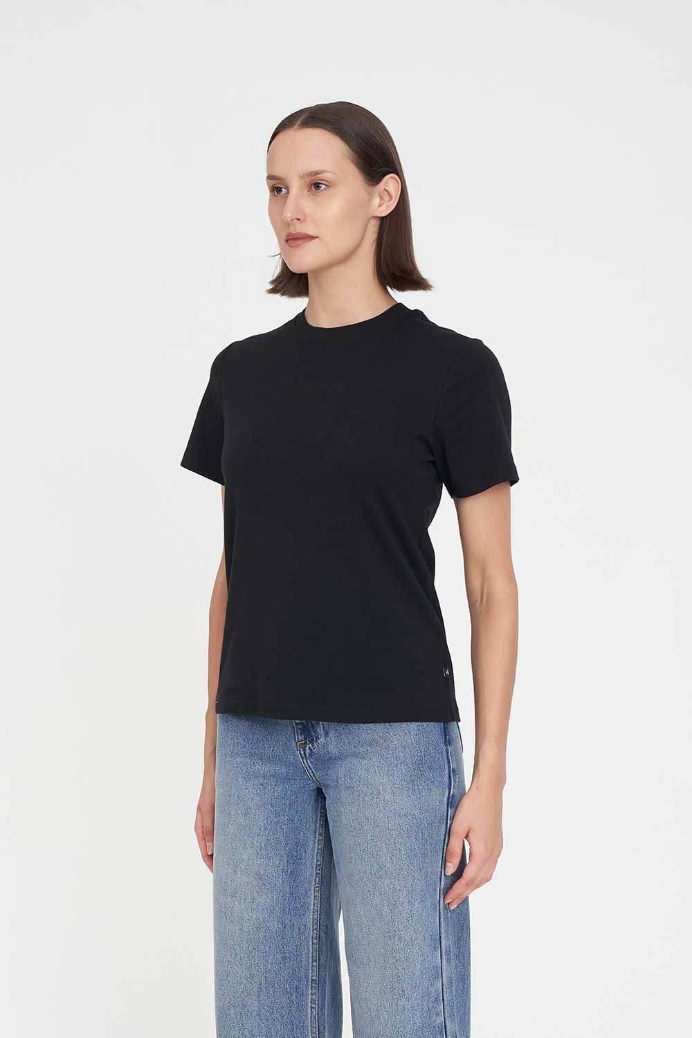 HUFFER CLASSIC EVERYDAY TEE/3BALL - BLACK- THE VOGUE STORE