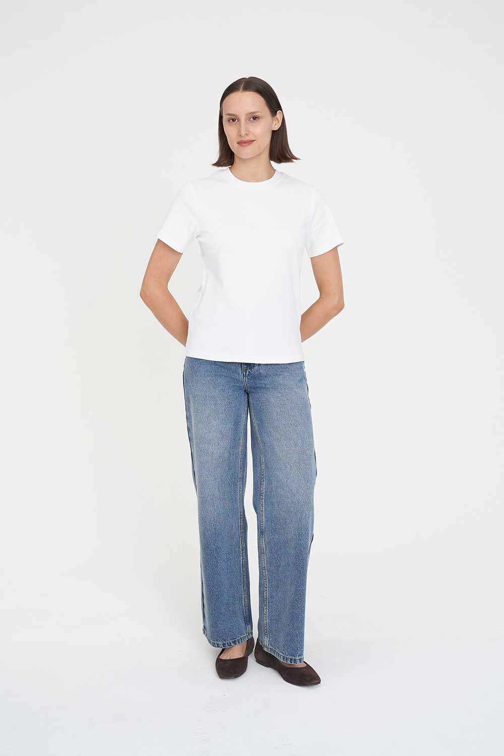 HUFFER CLASSIC EVERYDAY TEE /3BALL - WHITE - THE VOGUE STORE