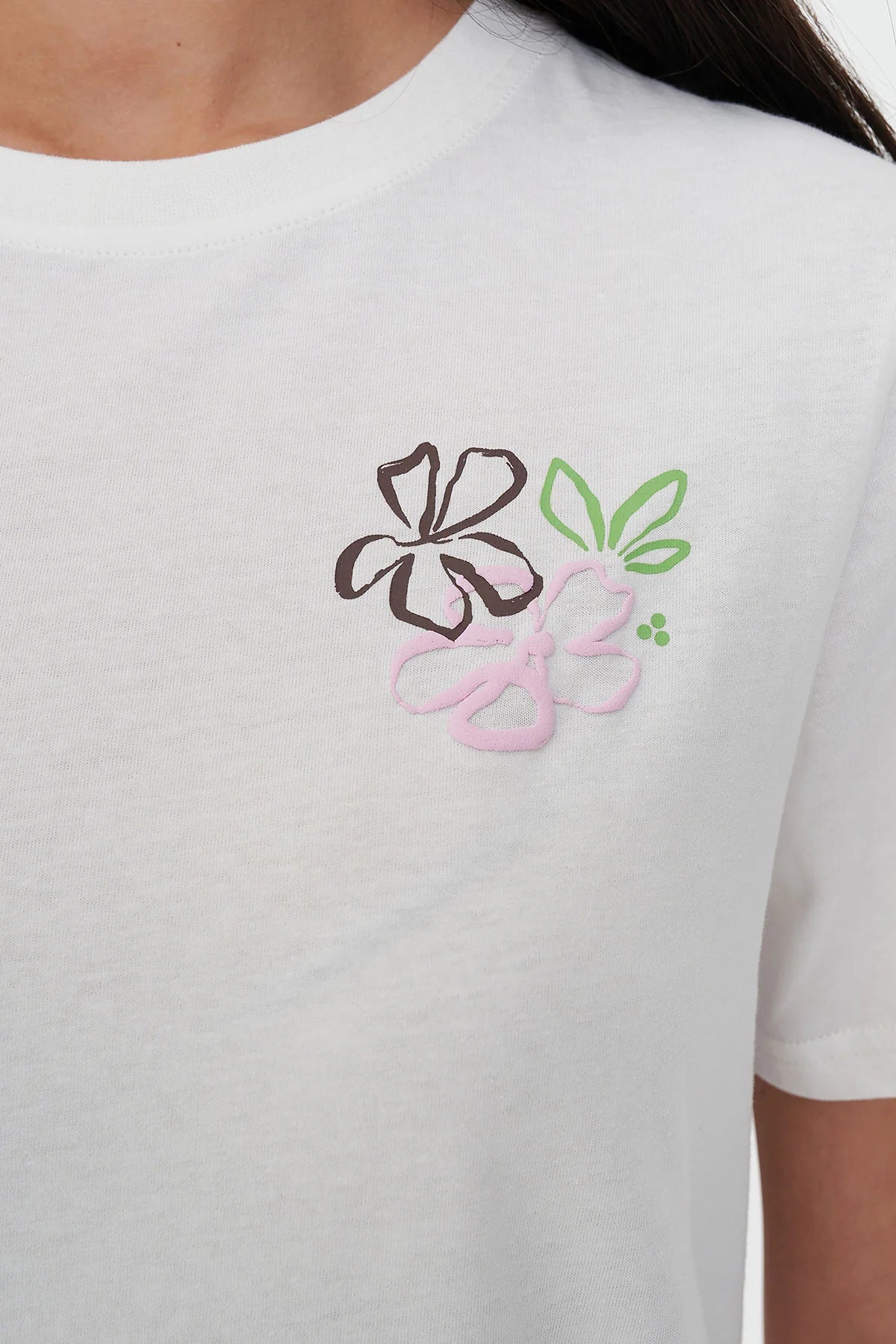 HUFFER CLASSIC TEE 170/DAZY - CHALK - THE VOGUE STORE