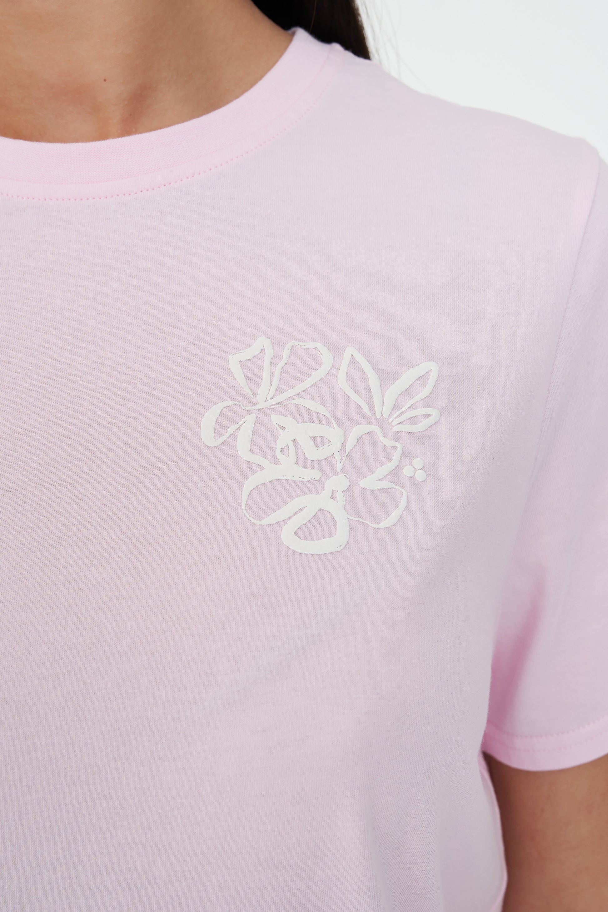 HUFFER CLASSIC TEE 170/DAZY - PRETTY PINK - THE VOGUE STORE