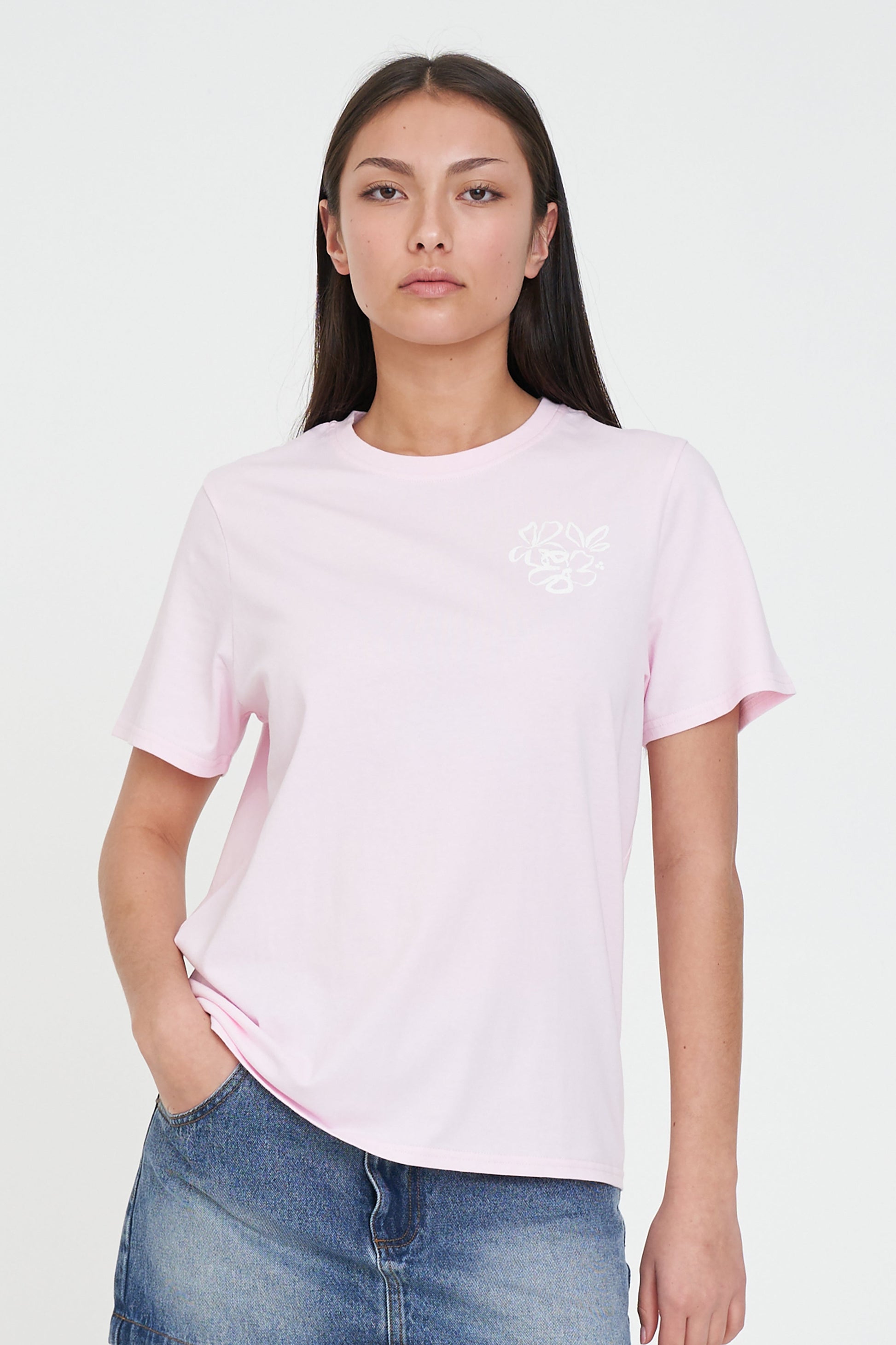 HUFFER CLASSIC TEE 170/DAZY - PRETTY PINK - THE VOGUE STORE