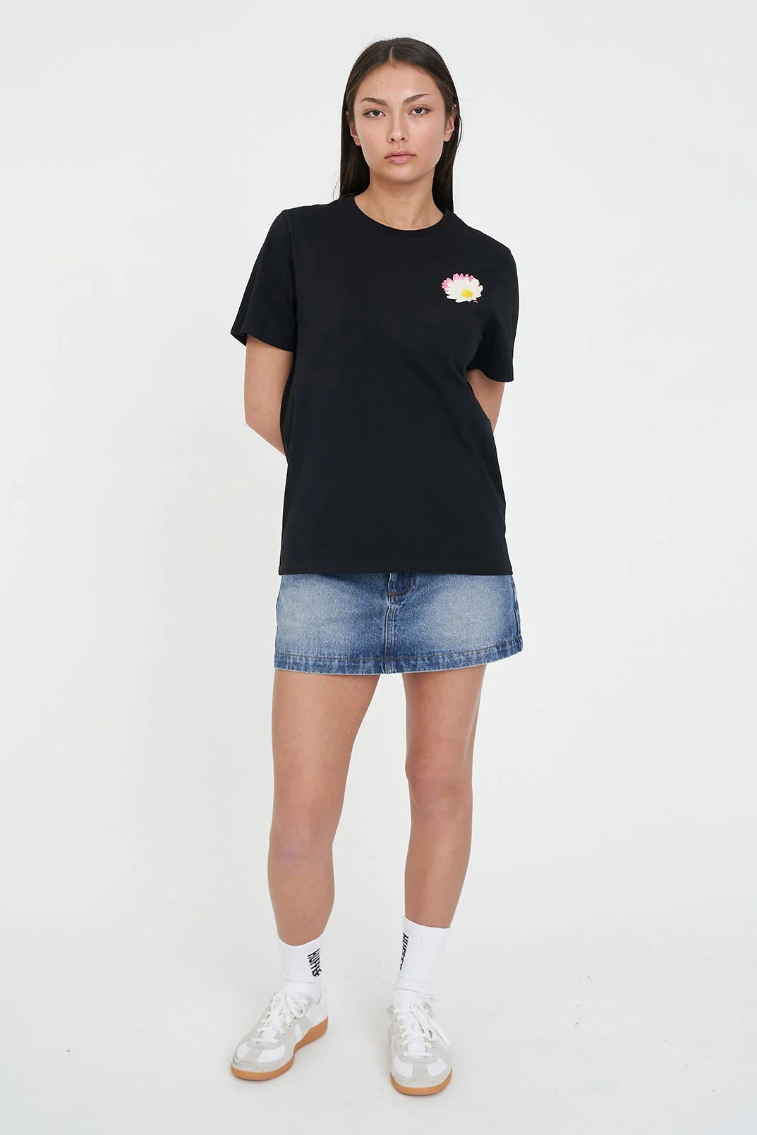 HUFFER CLASSIC TEE 170/COSMO - BLACK - THE VOGUE STORE