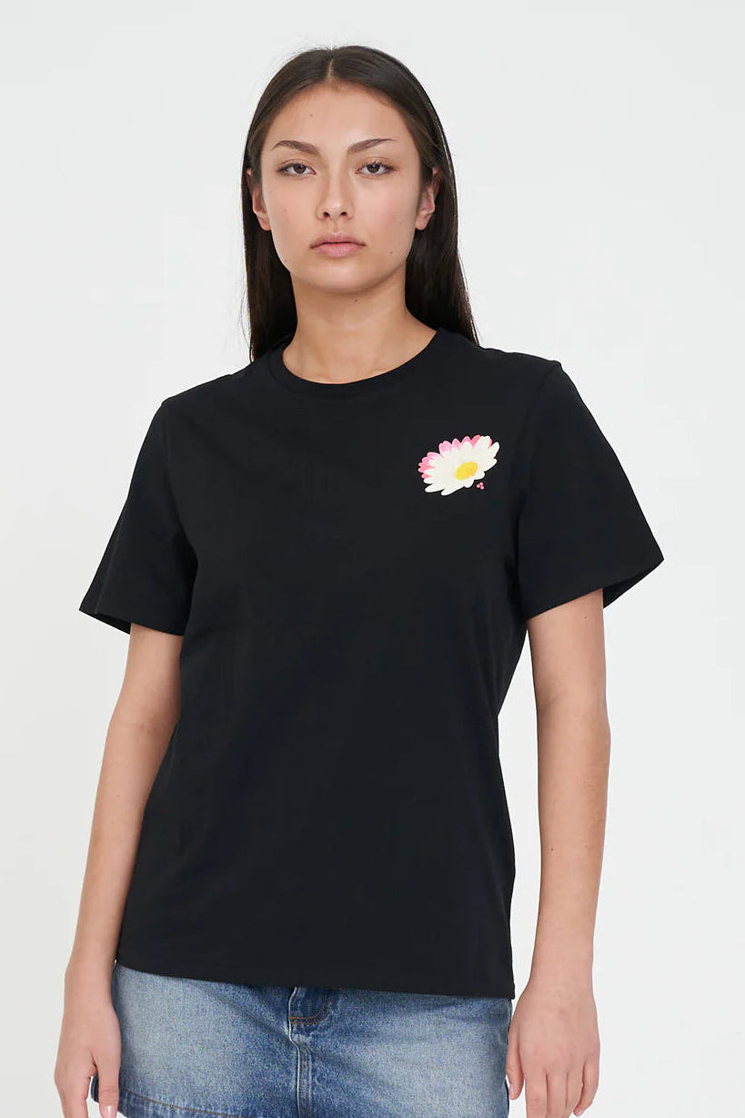 HUFFER CLASSIC TEE 170/COSMO - BLACK - THE VOGUE STORE