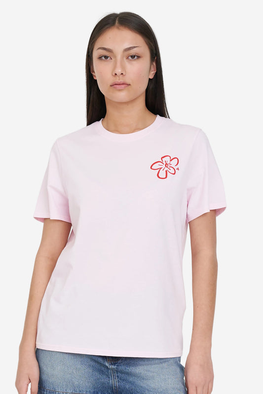 HUFFER CLASSIC TEE 170/FLEUR - PRETTY PINK - THE VOGUE STORE