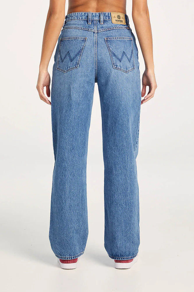 WRANGLER HI BELLA BAGGY - BLUE ETERNITY - THE VOGUE STORE