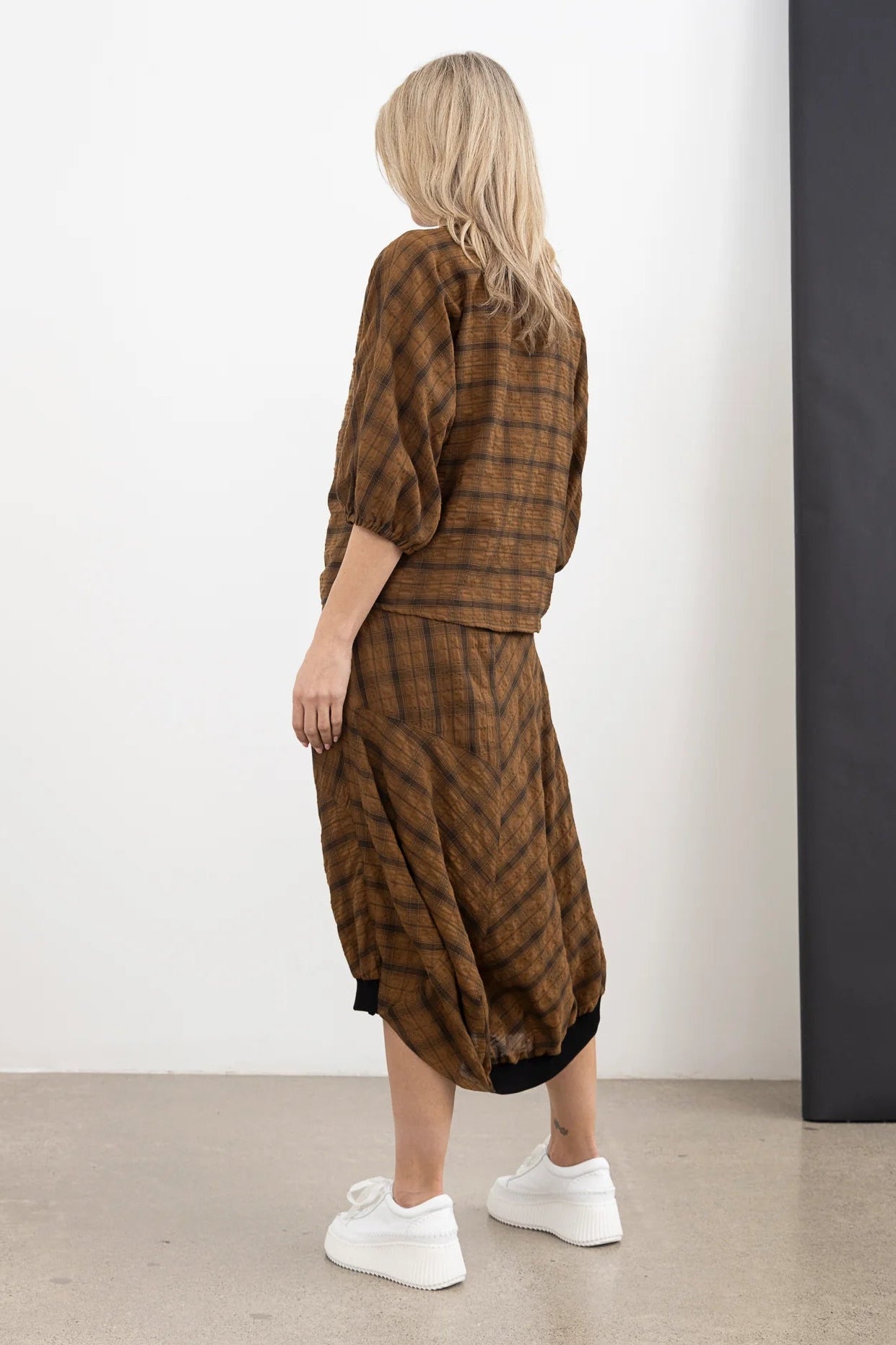 STYLE X LAB WHISPERING TOP - TAN - THE VOGUE STORE