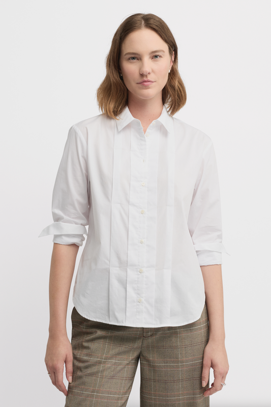 YARRA TRAIL VERDANT SHIRT - WHITE - THE VOGUE STORE