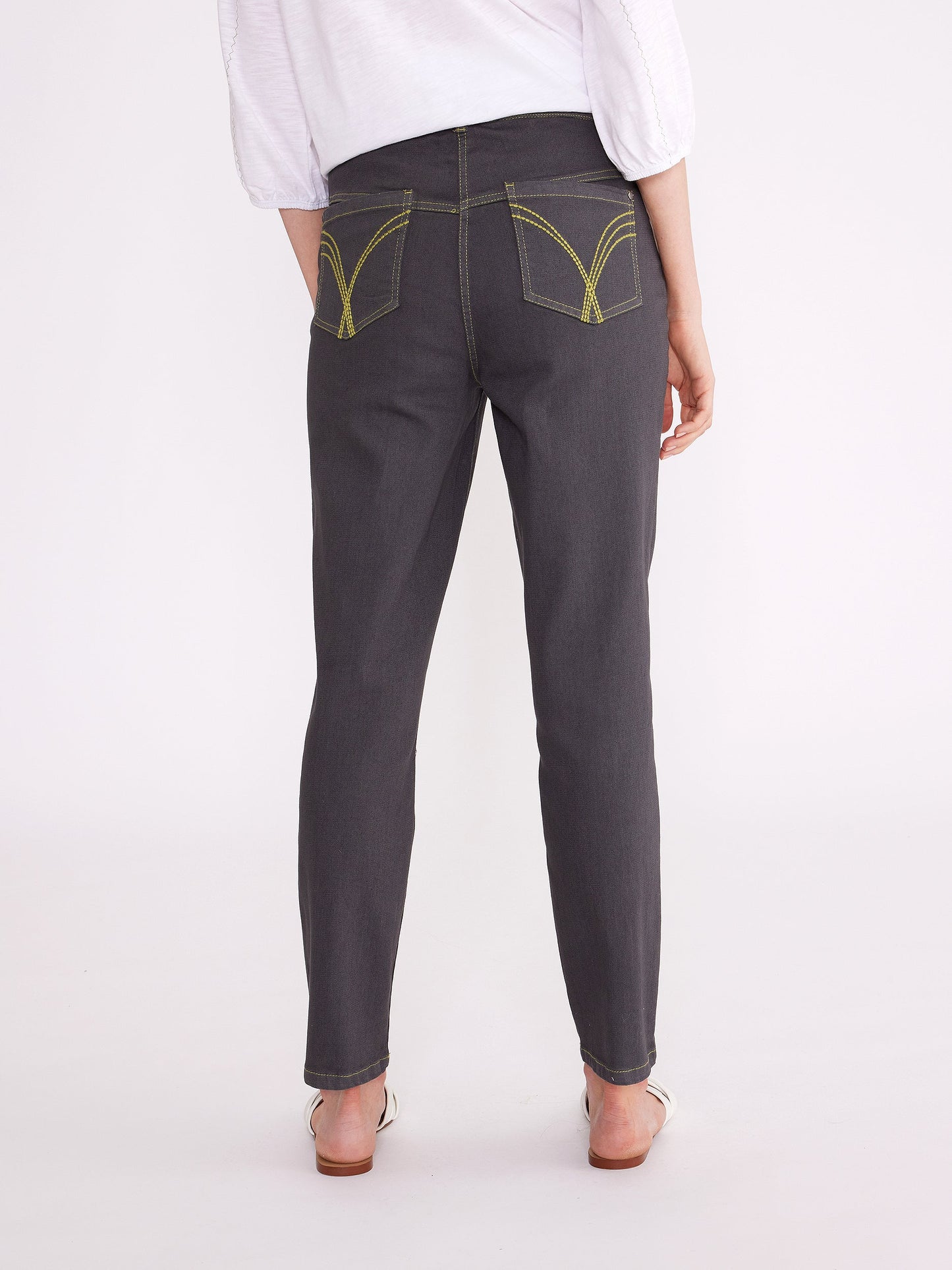 YARRA TRAIL CROPPED CHARCOAL JEAN - CHARCOAL - THE VOGUE STORE