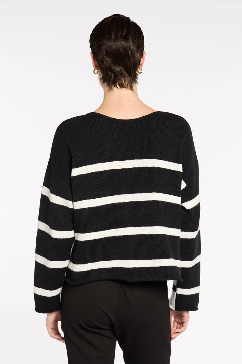 MARCO POLO REVERSIBLE STRIPE KNIT - THE VOGUE STORE