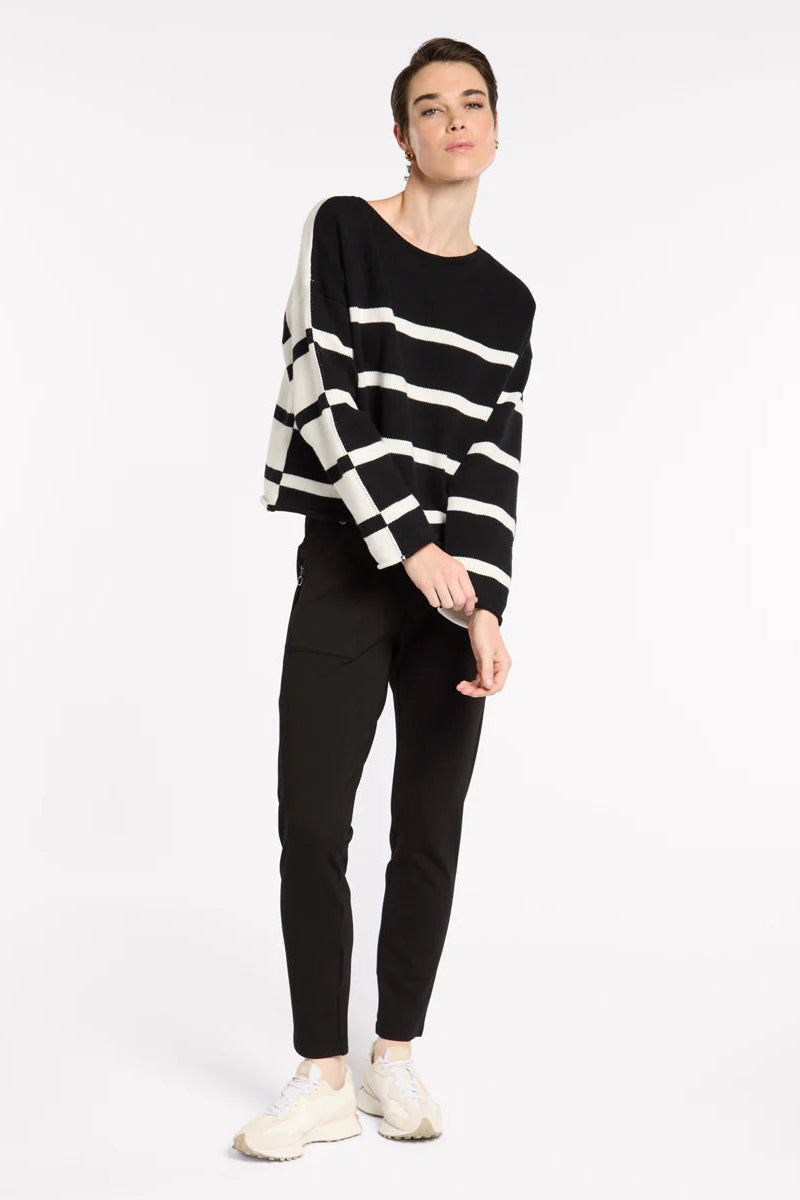 MARCO POLO REVERSIBLE STRIPE KNIT - THE VOGUE STORE