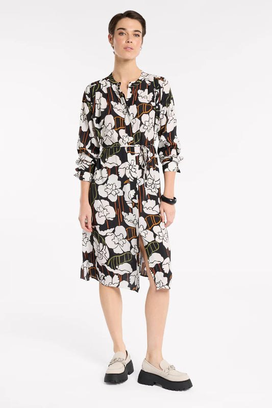 MARCO POLO FLORAL ALLURE SHIRT DRESS - THE VOGUE STORE