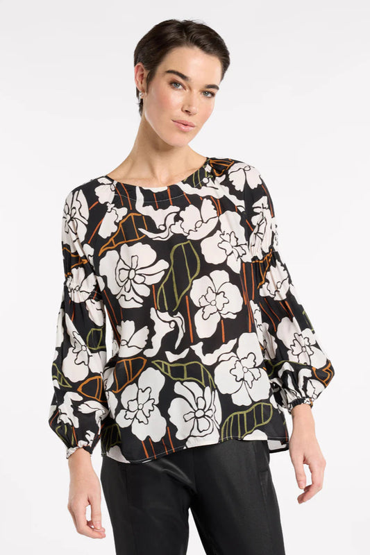 MARCO POLO FLORAL ALLURE BLOUSE - THE VOGUE STORE