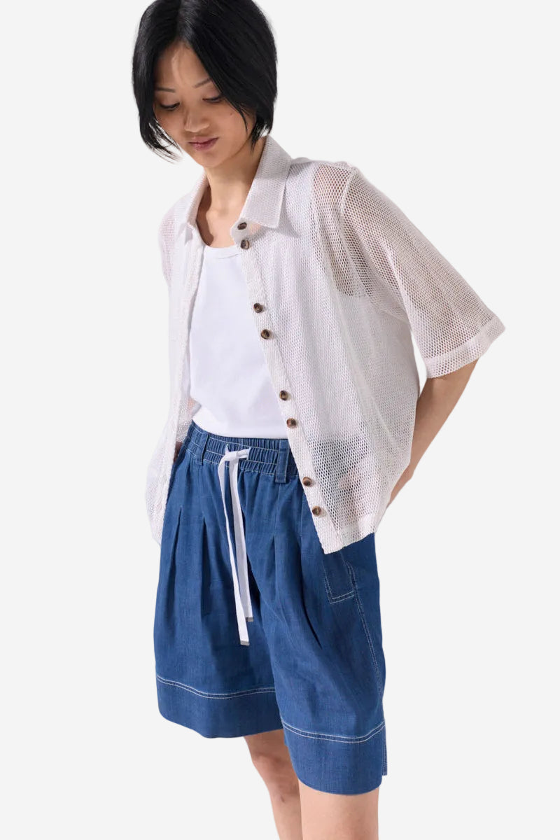 MARCO POLO DAYDRIFT DENIM SHORT - LIGHT DENIM - THE VOGUE STORE