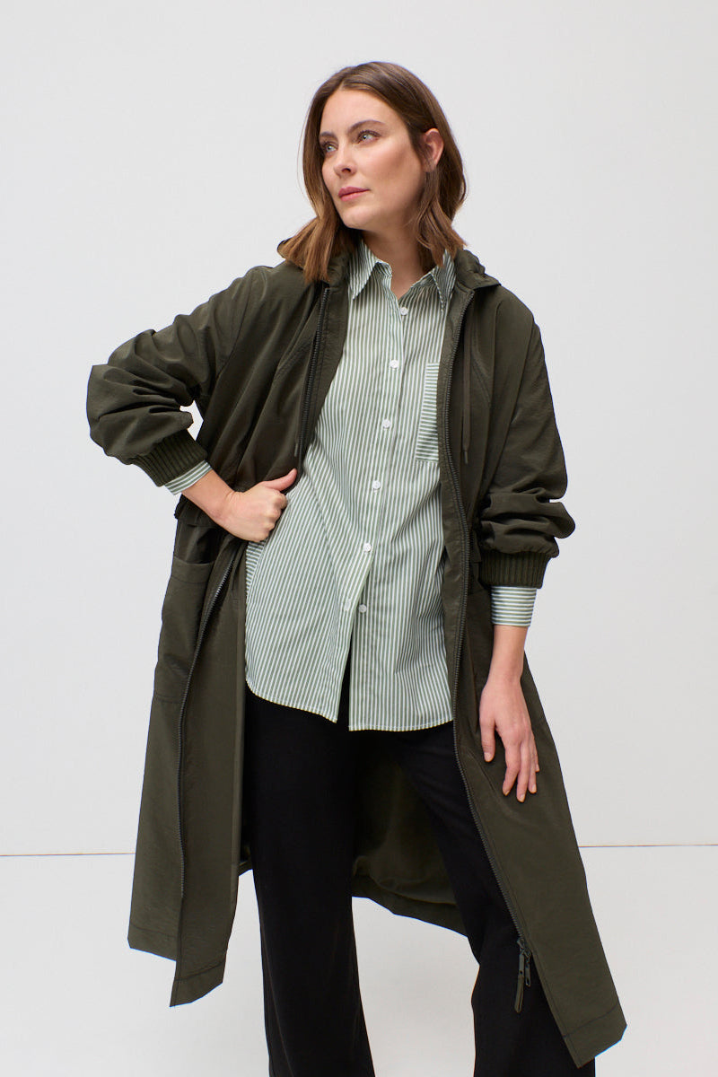 MARCO POLO ON THE GO SHOWERPROOF JACKET - KHAKI - THE VOGUE STORE