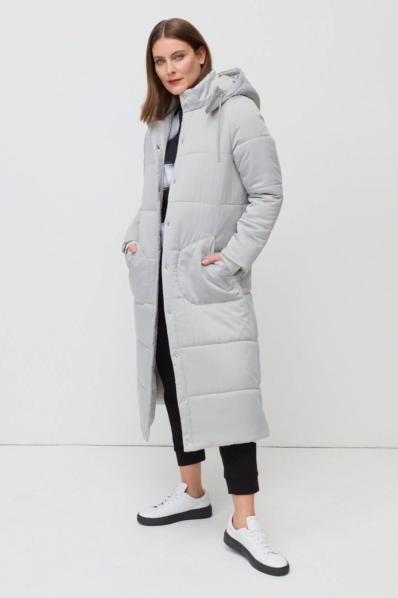 MARCO POLO SHINE BRIGHT PUFFA - SILVER - THE VOGUE STORE