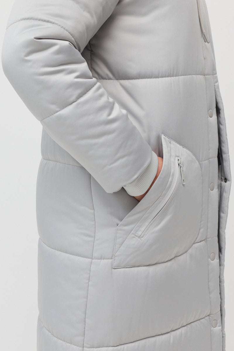 MARCO POLO SHINE BRIGHT PUFFA - SILVER - THE VOGUE STORE