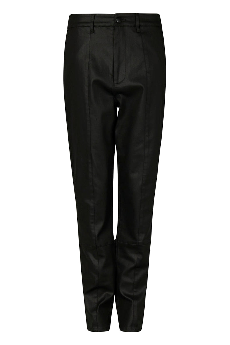 MARCO POLO PANELLED WAX COATED JEAN - BLACK - THE VOGUE STORE