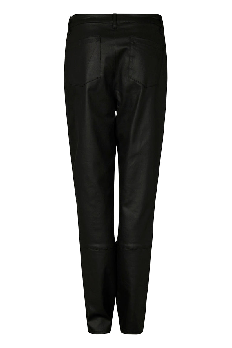 MARCO POLO PANELLED WAX COATED JEAN - BLACK - THE VOGUE STORE