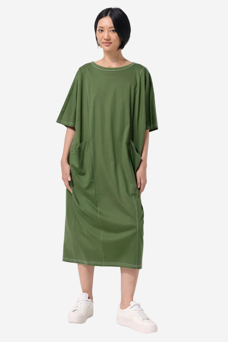 MARCO POLO COCOON DRESS - NATURE - THE VOGUE STORE