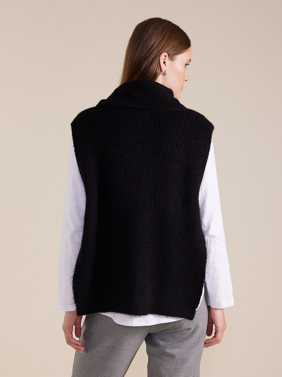 MARCO POLO ROLL NECK PULLOVER - BLACK - THE VOGUE STORE
