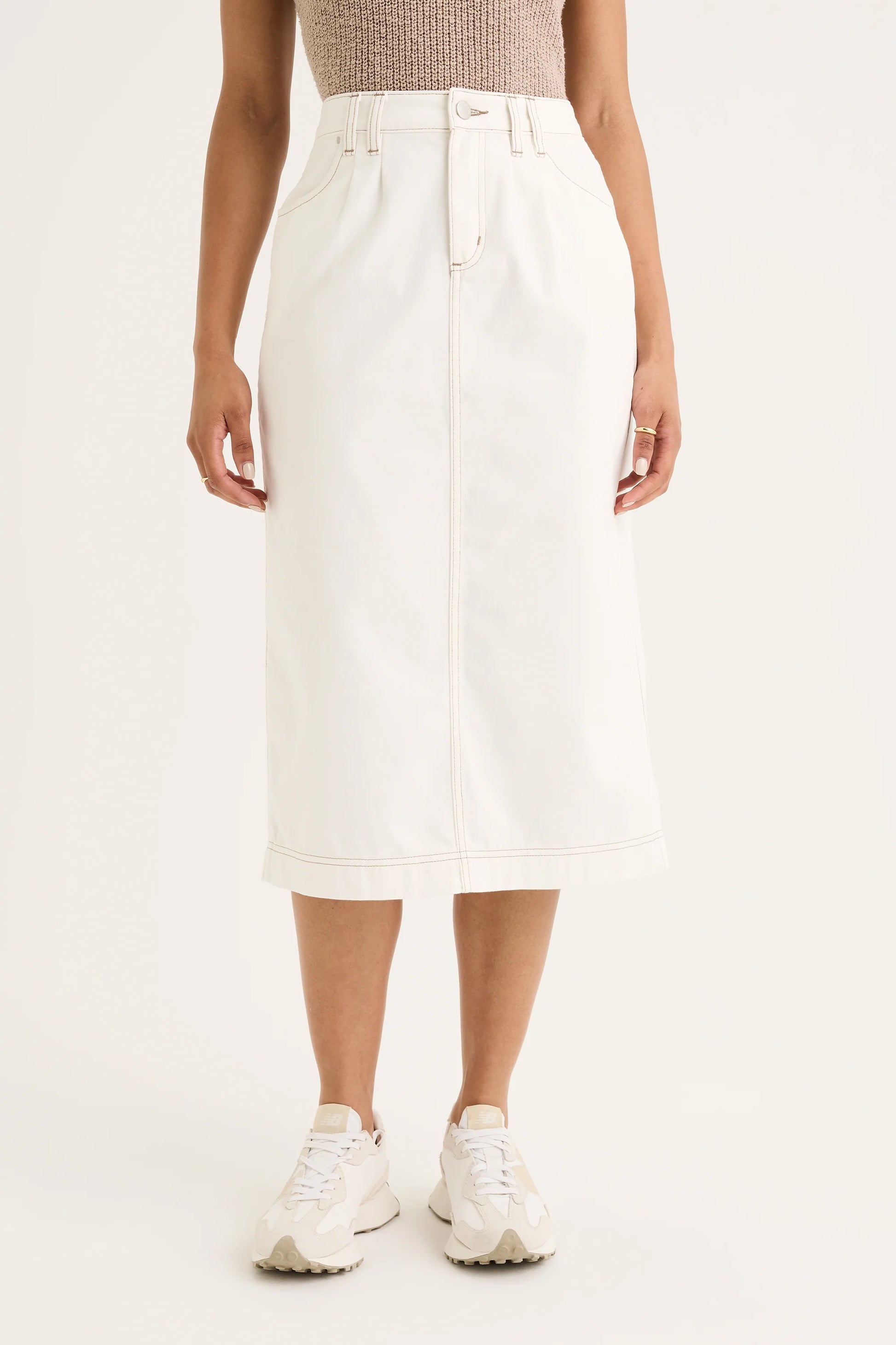YARRA TRAIL BRIAR SKIRT - ECRU - THE VOGUE STORE