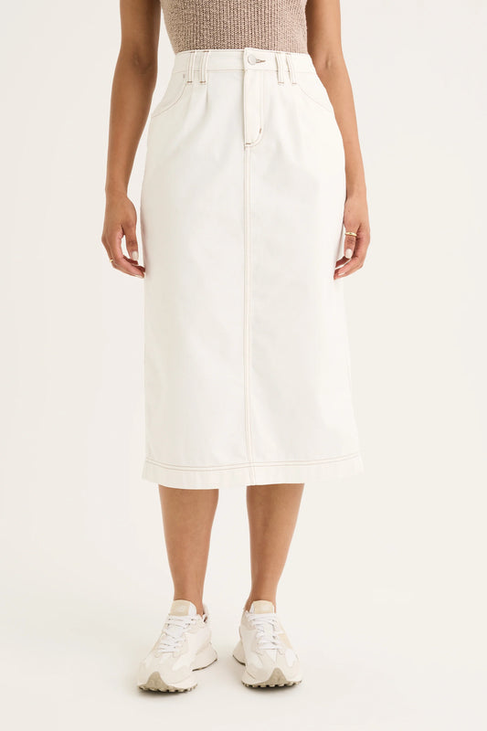 YARRA TRAIL BRIAR SKIRT - ECRU - THE VOGUE STORE