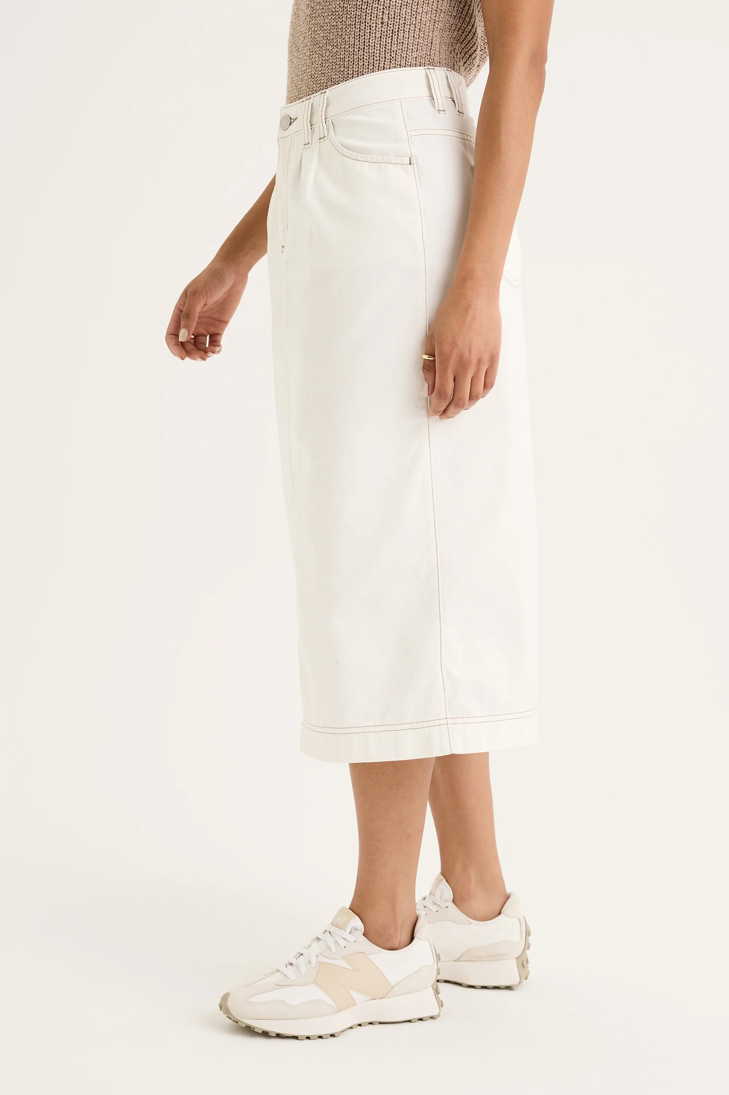 YARRA TRAIL BRIAR SKIRT - ECRU - THE VOGUE STORE