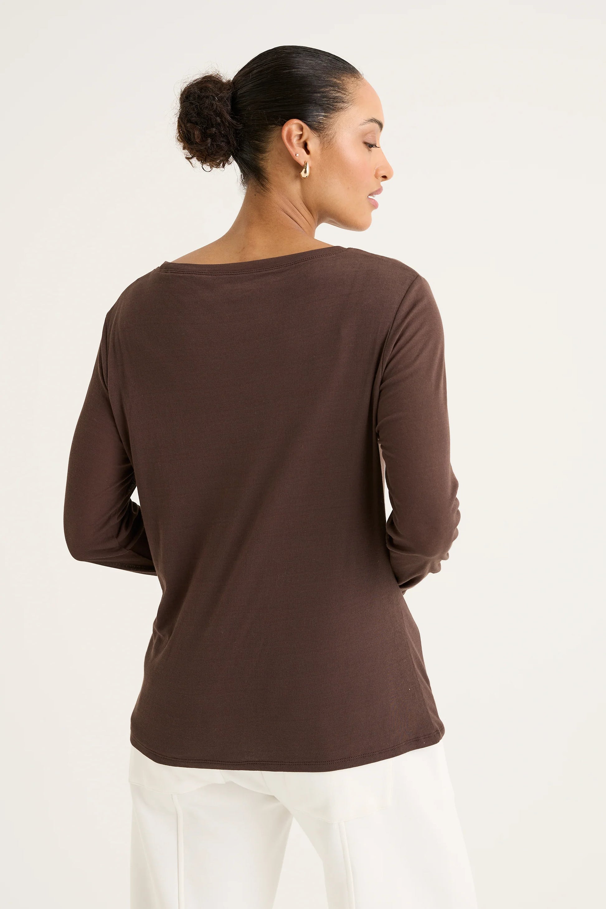 YARRA TRAIL ICE LAYER TEE - CACAO - THE VOGUE STORE 