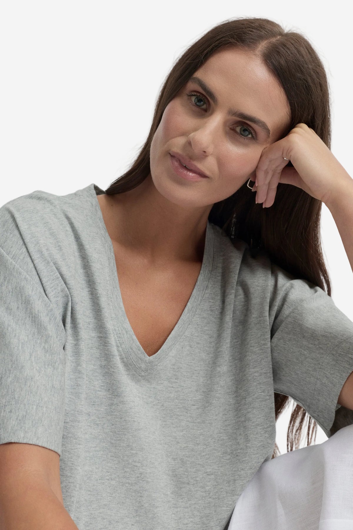 YARRA TRAIL GLASS TEE - ASH MARLE - THE VOGUE STORE 